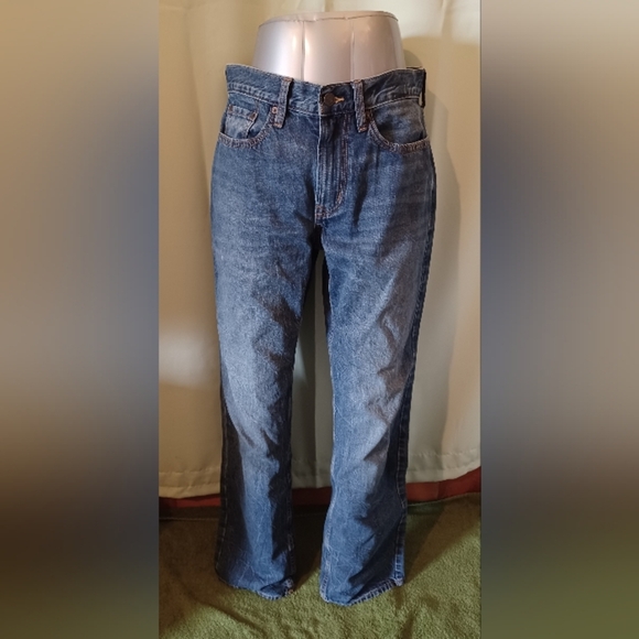 An Old Navy Loose Men's Classic Blue Jeans - Picture 3 of 12